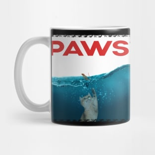 Paws Cat and Mouse Top, Cute Funny Cat Lover Parody Top Mug